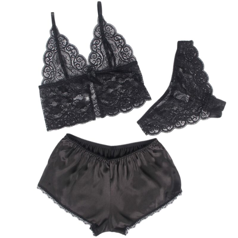 Subblime Sets-953911 Camicia da notte in seta e pizzo · Lingerie sexy donna (immagine 2)