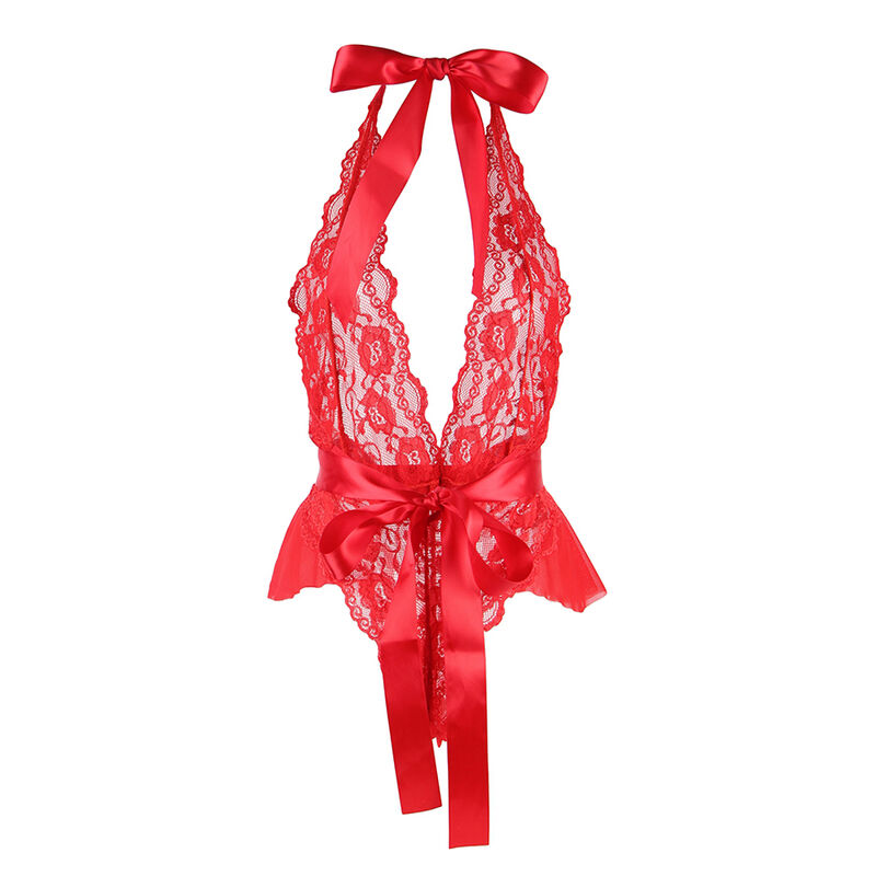 Subblime Bodies-953973 Sexy Body con Volane e Cinturino, Rosso S/M 4 Subblime Bodies-953973 Sexy Body con Volane e Cinturino, Rosso S/M · Lingerie sexy donna (imaginea 4)