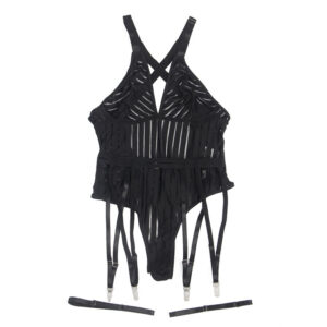 Subblime Bodystockings-954154 Corpo con Portjartier Nero L/XL · Lingerie sexy donna (imaginea 5)