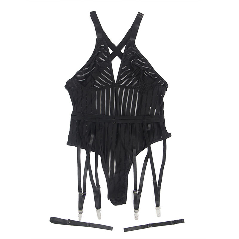 Subblime Bodystockings-954154 Corpo con Portjartier Nero L/XL · Lingerie sexy donna (imaginea 5)