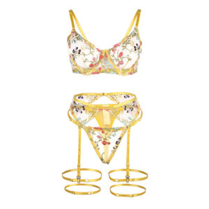 Subblime Sets-954345 Reggiseno + Tanga + Giarrettiera Design floreale 12 Subblime Sets-954345 Reggiseno + Tanga + Giarrettiera Design floreale · Lingerie sexy donna (imaginea 2)