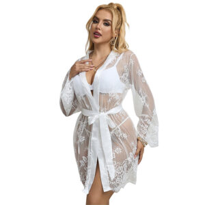 Subblime Babydolls-954376 Manica lunga camicia da notte con modello · Lingerie sexy donna (immagine 8)