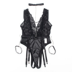 Subblime Bodystockings-954390 Corpo sexy con giarrettiera Nero L/XL · Lingerie sexy donna (imaginea 5)