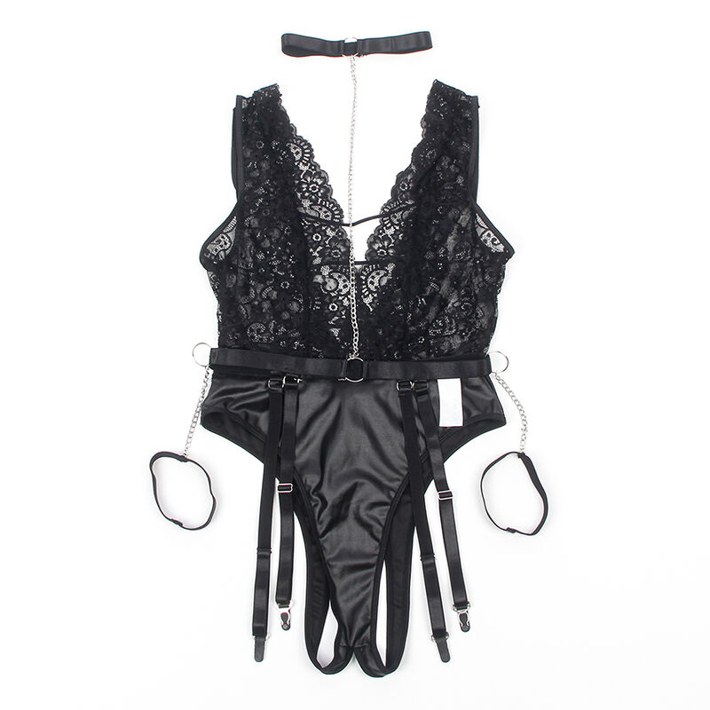 Subblime Bodystockings-954390 Corpo sexy con giarrettiera Nero L/XL · Lingerie sexy donna (imaginea 5)