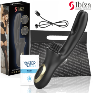 Ibiza Technology-Vibratore coniglio hi-tech con spazzola multicellulare