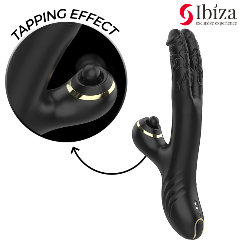 Ibiza-Two Dragons Doppio Vibratore Nero-Silicone 4 Ibiza-Two Dragons Doppio Vibratore Nero-Silicone — IBIZA TECHNOLOGY · Vibratori (imaginea 4)