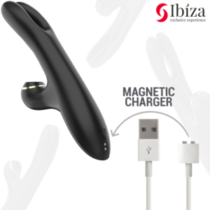 Ibiza Technology-Double Clamping Vibratore Nero-Silicone · Vibratori (immagine 5)