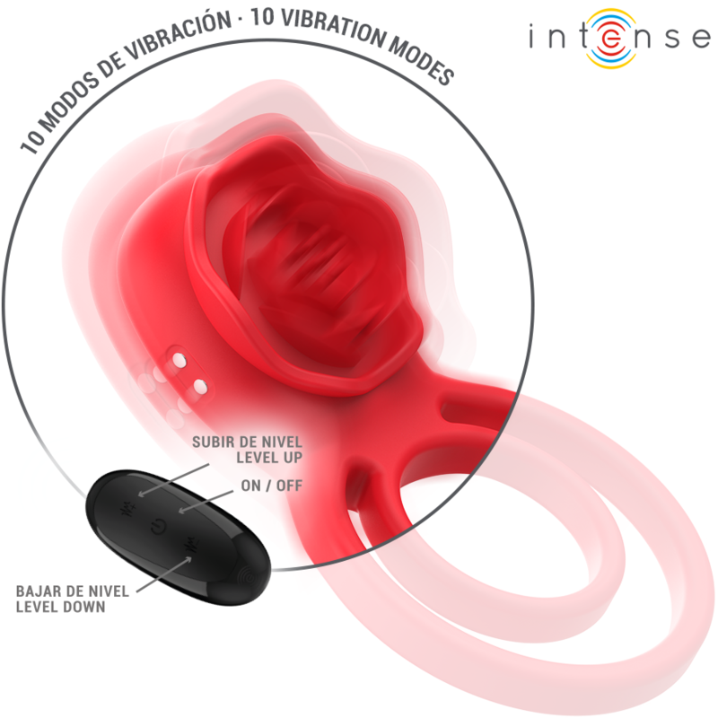 Intense Remote Control-Gail Stimolatore Forma Rosa 10 · Vibratori (immagine 2)