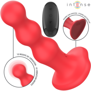 Intense Remote Control-Cody Vibratore Rosso con coppa di aspirazione 439 Intense Remote Control-Cody Vibratore Rosso con coppa di aspirazione