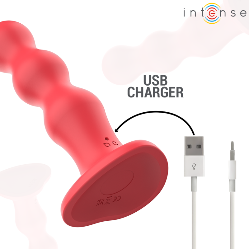 Intense Remote Control-Cody Vibratore Rosso con coppa di aspirazione · Vibratori (imaginea 6)