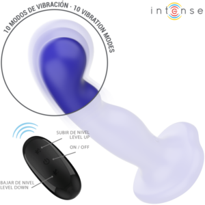 Intense Remote Control-Shorty Vibratore con Ventosa Blu · Vibratori (immagine 4)