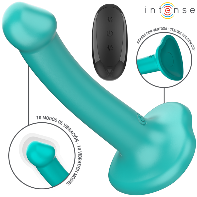 Intense Remote Control-Katie Vibratore con Ventosa, 10 Vibrazioni · Vibratori