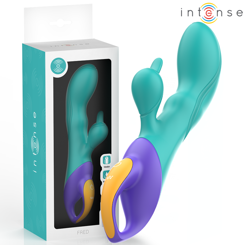 Intense High Tech-Fred Rabbit Vibratore Blu-Silicone