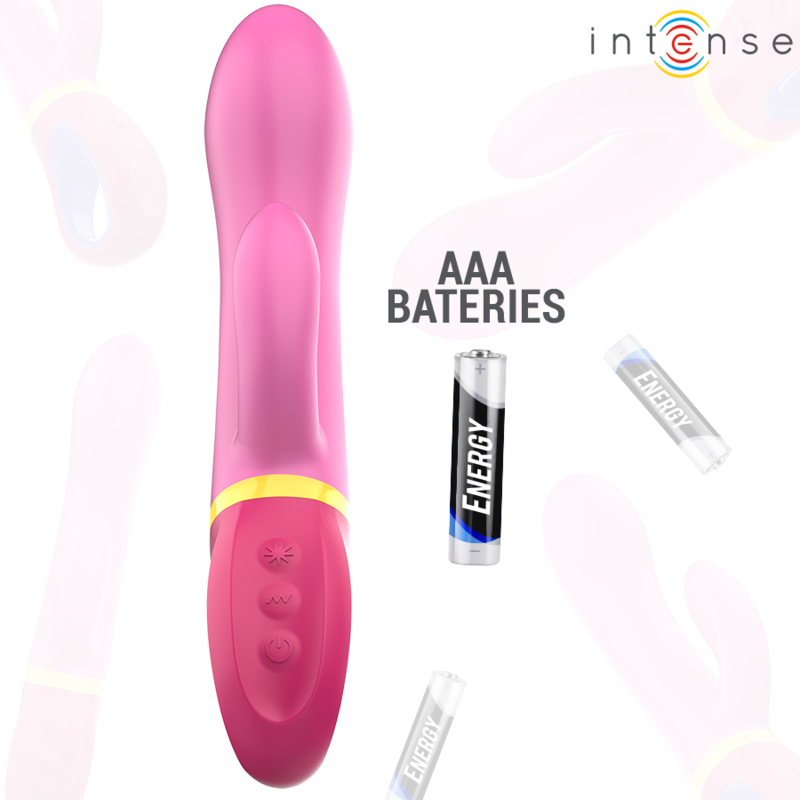Intense High Tech-Daphne Rabbit Rosa Vibratore-Silicone, impermeabile · Vibratori (immagine 5)
