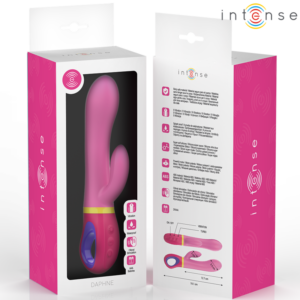Intense High Tech-Daphne Rabbit Rosa Vibratore-Silicone, impermeabile · Vibratori (immagine 6)