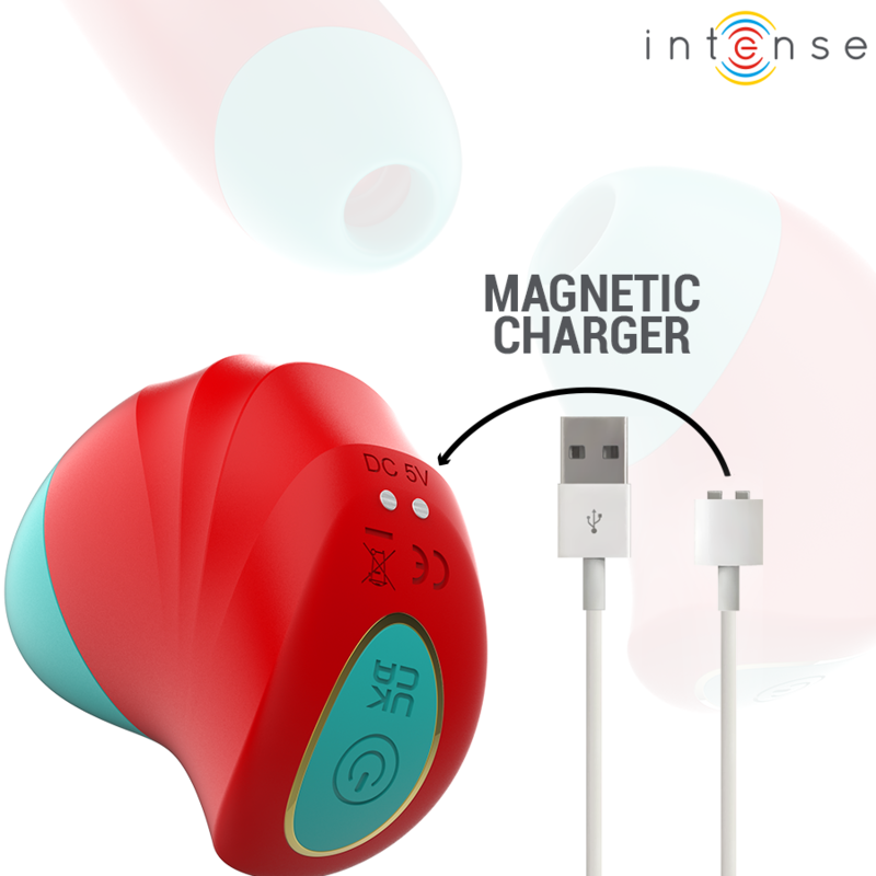 Intense High Tech-Donnie Clitoride Stimolatore Rosso/Verde-Silicone · Vibratori (immagine 5)