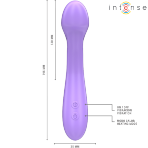Intense-Becky Vibratore Realistico con Riscaldamento 19 cm Viola · Vibratori (imaginea 5)
