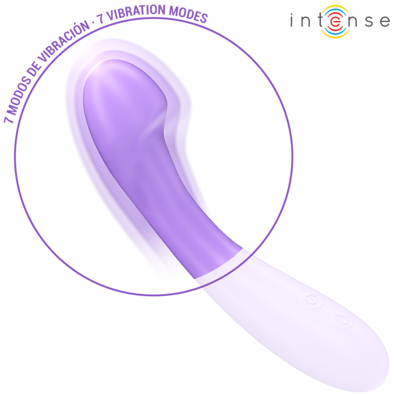 Intense-Becky Vibratore Realistico con Riscaldamento 19 cm Viola · Vibratori (imaginea 4)