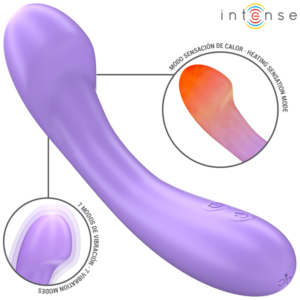 Intense-Becky Vibratore Realistico con Riscaldamento 19 cm Viola · Vibratori