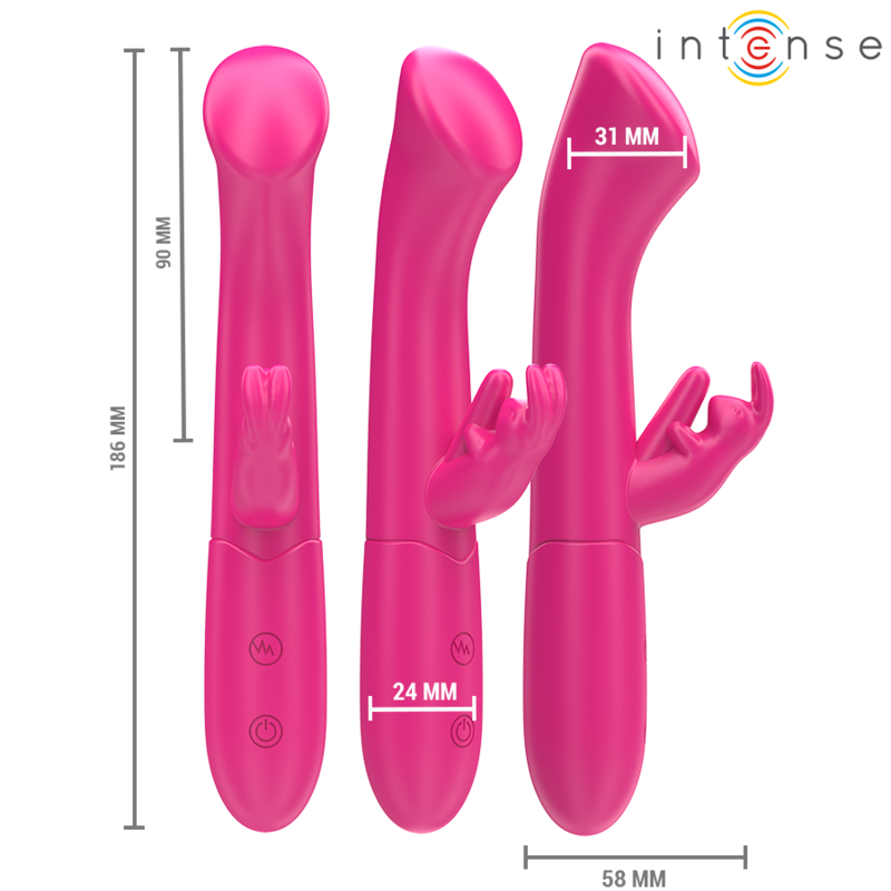 Intense-Julieta Rabbit Vibrator 18.6 cm, 10 Vibrazioni 2 Intense-Julieta Rabbit Vibrator 18.6 cm, 10 Vibrazioni · Vibratori (imaginea 2)