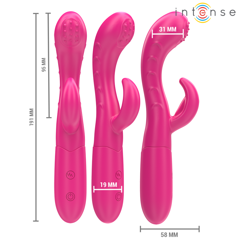 Intense-Amara Vibratore con Lingua Stimolante, 10 Vibrazioni · Vibratori (imaginea 4)