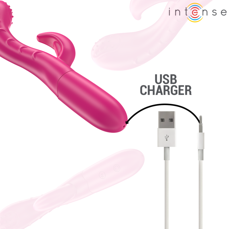 Intense-Amara Vibratore con Lingua Stimolante, 10 Vibrazioni · Vibratori (imaginea 7)
