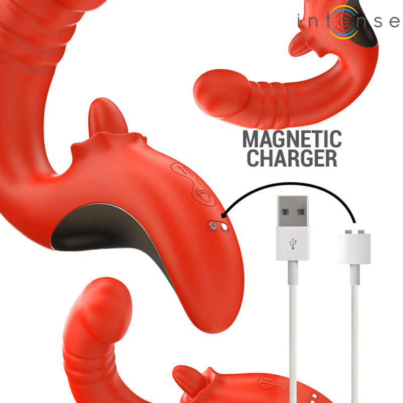 Intense High Tech-Paulina Vibratore e Stimolatore a Forma di U · Giocattoli per coppie (immagine 7)