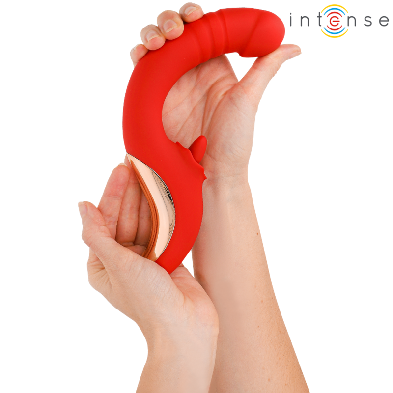 Intense High Tech-Paulina Vibratore e Stimolatore a Forma di U · Giocattoli per coppie (immagine 5)