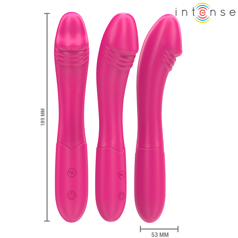 Intense-Belinda Vibratore 19 cm Flessibile 10 Vibrazioni Rosa-Silicone · Vibratori (immagine 5)