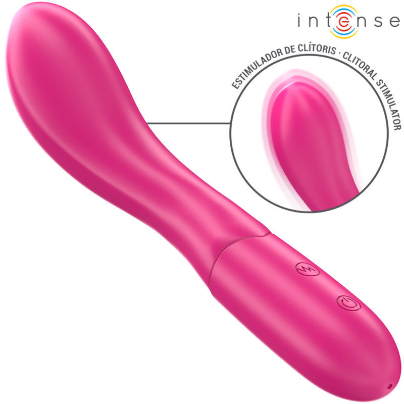 Intense-Lisette Vibratore 19 cm Flessibile 10 Vibrazioni Rosa-Silicone · Vibratori (immagine 5)