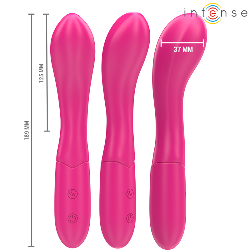 Intense-Lisette Vibratore 19 cm Flessibile 10 Vibrazioni Rosa-Silicone · Vibratori (immagine 6)