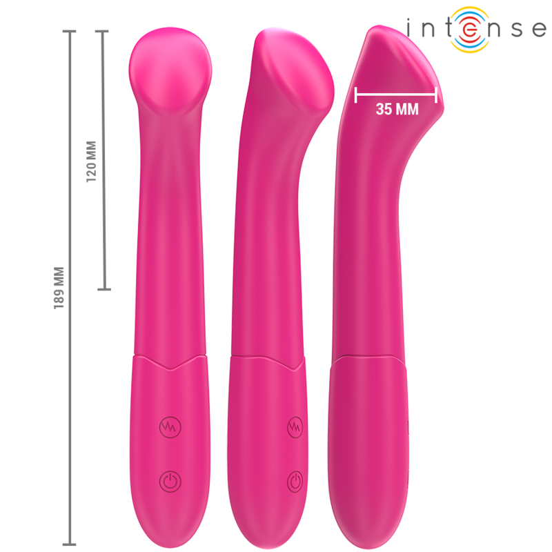 Intense High Tech-Paty Vibratore 19 cm Flessibile 10 Vibrazioni Modello