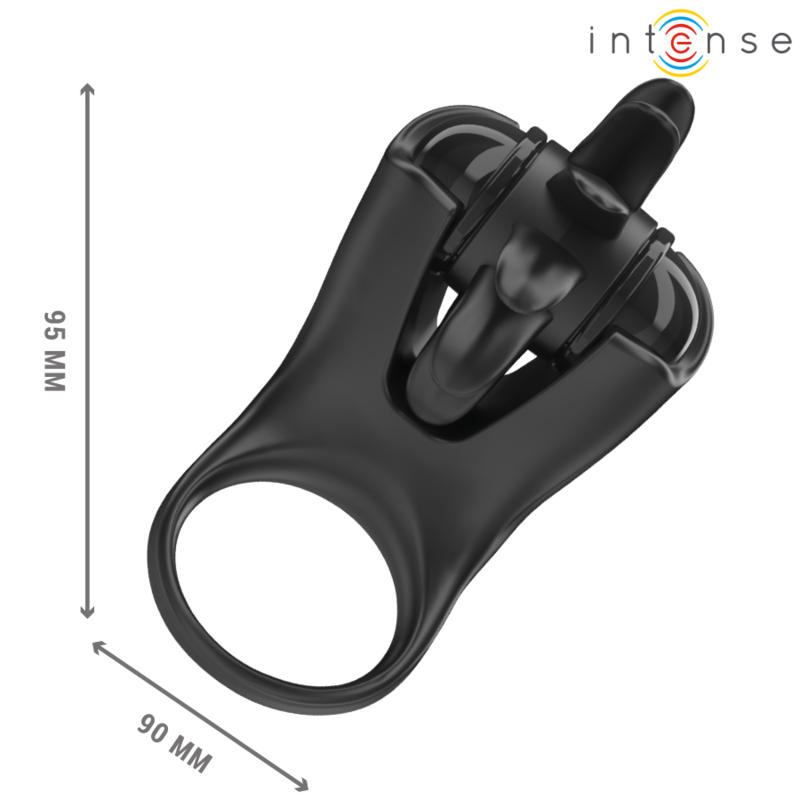 Intense For Him-Mabel Anello Vibrante 10 Vibrazioni con Stimolatore · Anelli & Guaine per pene (imaginea 5)