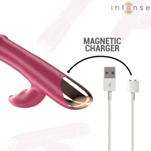 Intense-Vibratore multifunzione Chloe 3 in 1 Rosso Silicone · Vibratori (imaginea 4)