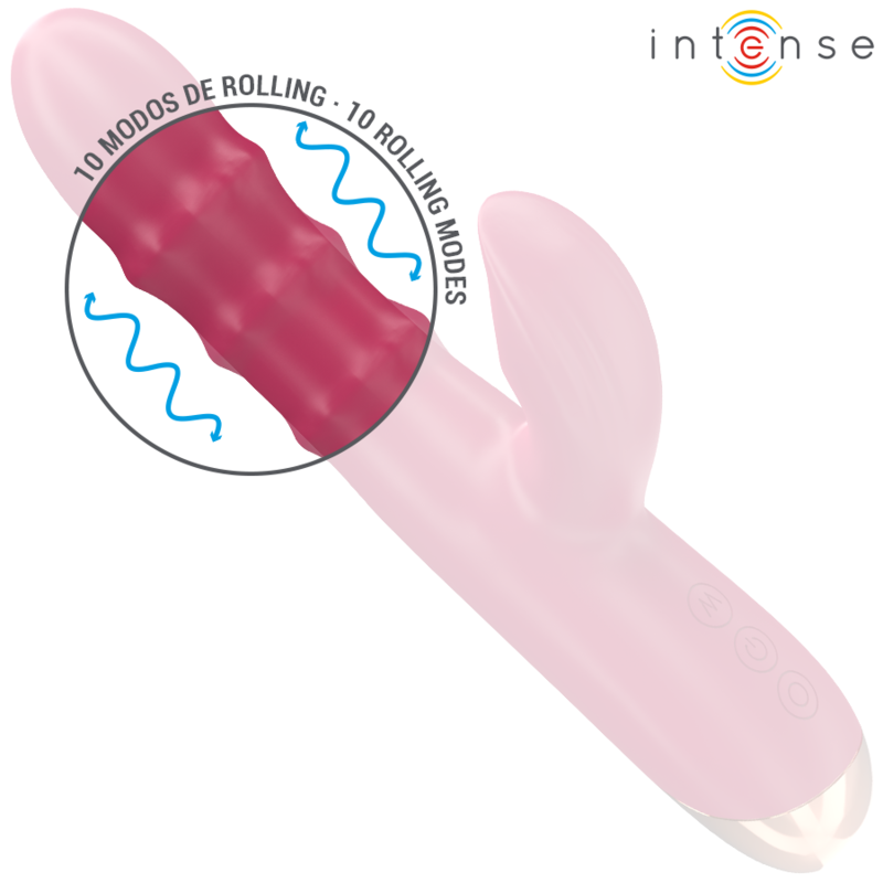 Intense-Vibratore multifunzione Chloe 3 in 1 Rosso Silicone · Vibratori (imaginea 6)