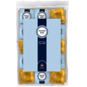 Mister Size-Preservativo Taglia M 53 mm (100 Pezzi)-Lattice