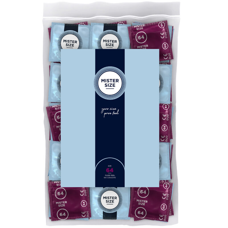 Mister Size-Preservativo Size Xxl 64 mm (100 Pezzi)-Latex 1 Mister Size-Preservativo Size Xxl 64 mm (100 Pezzi)-Latex · Preservativi