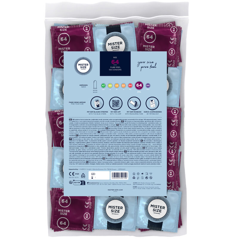 Mister Size-Preservativo Size Xxl 64 mm (100 Pezzi)-Latex 2 Mister Size-Preservativo Size Xxl 64 mm (100 Pezzi)-Latex · Preservativi (imaginea 2)