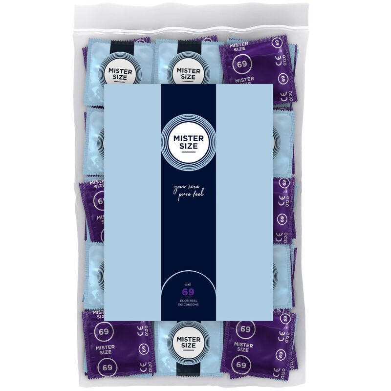 Mister Size-Preservativo Taglia Xxxl 69 mm (100 Pezzi)-Lattice · Preservativi