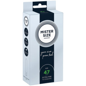 Mister Size-Preservativo Size Xs 47 mm (10 Pezzi)-Latex