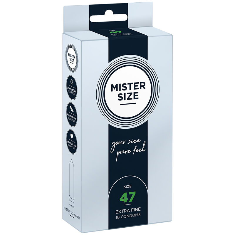 Mister Size-Preservativo Size Xs 47 mm (10 Pezzi)-Latex