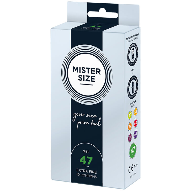 Mister Size-Preservativo Size Xs 47 mm (10 Pezzi)-Latex 3 Mister Size-Prezervative Size Xs 47 mm (10 Bucăți)-Latex · Prezervative (imaginea 3)