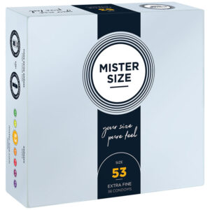 Mister Size-Preservativo Size M 53 mm (36 Pezzi)-Latex