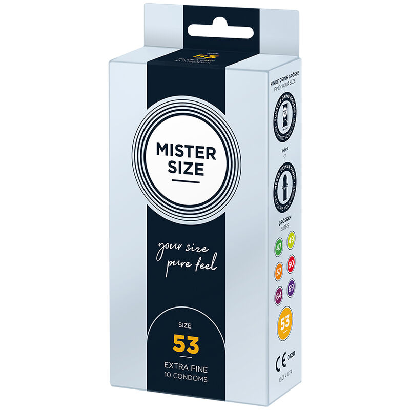 Mister Size-Preservativo Size M 53 mm (10 Units)-Latex 2 Mister Size-Preservativo Size M 53 mm (10 Units)-Latex · Preservativi (imaginea 2)