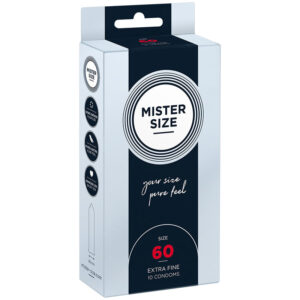 Mister Size-Condom Size Xl 60 mm (10 Pezzi)-Lattice