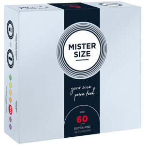 Mister Size-Preservativo Taglia Xl 60 mm (36 Pezzi)-Lattice