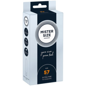 Mister Size-Preservativo Size L 57 mm (10 Unità)-Latex