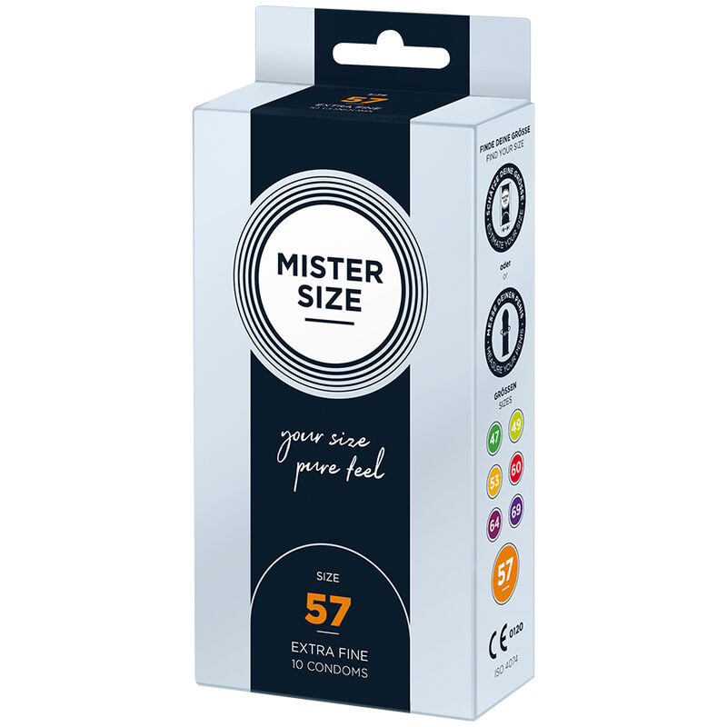 Mister Size-Preservativo Size L 57 mm (10 Unità)-Latex 2 Mister Size-Preservativo Size L 57 mm (10 Unità)-Latex · Preservativi (imaginea 2)