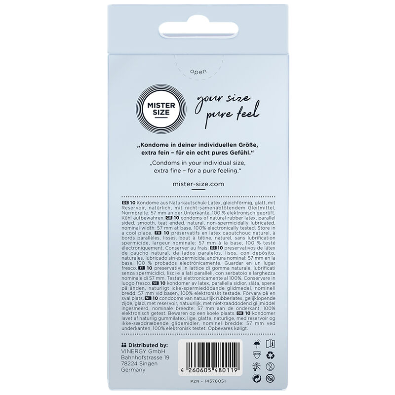 Mister Size-Preservativo Size L 57 mm (10 Unità)-Latex 3 Mister Size-Preservativo Size L 57 mm (10 Unità)-Latex · Preservativi (imaginea 3)