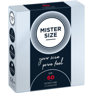 Mister Size-Preservativo Size Xl 60 mm (3 Unità)-Latex · Preservativi